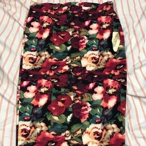 Floral pencil skirt